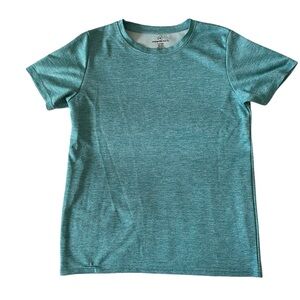 Real Essentials Teal Kids Short Sleeve Tee, Size Youth Large